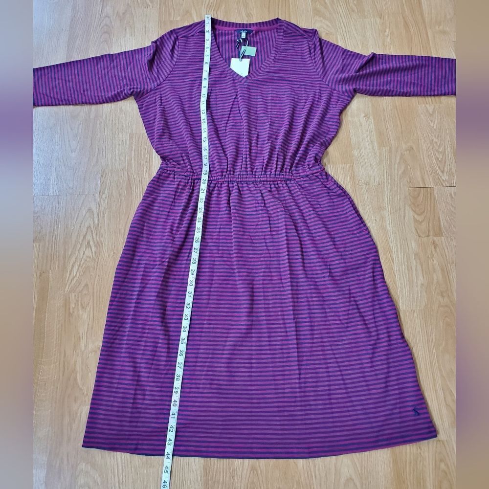 Joules | Three-Quarter Sleeve Blouson Dress sz 12 - Picture 12 of 15